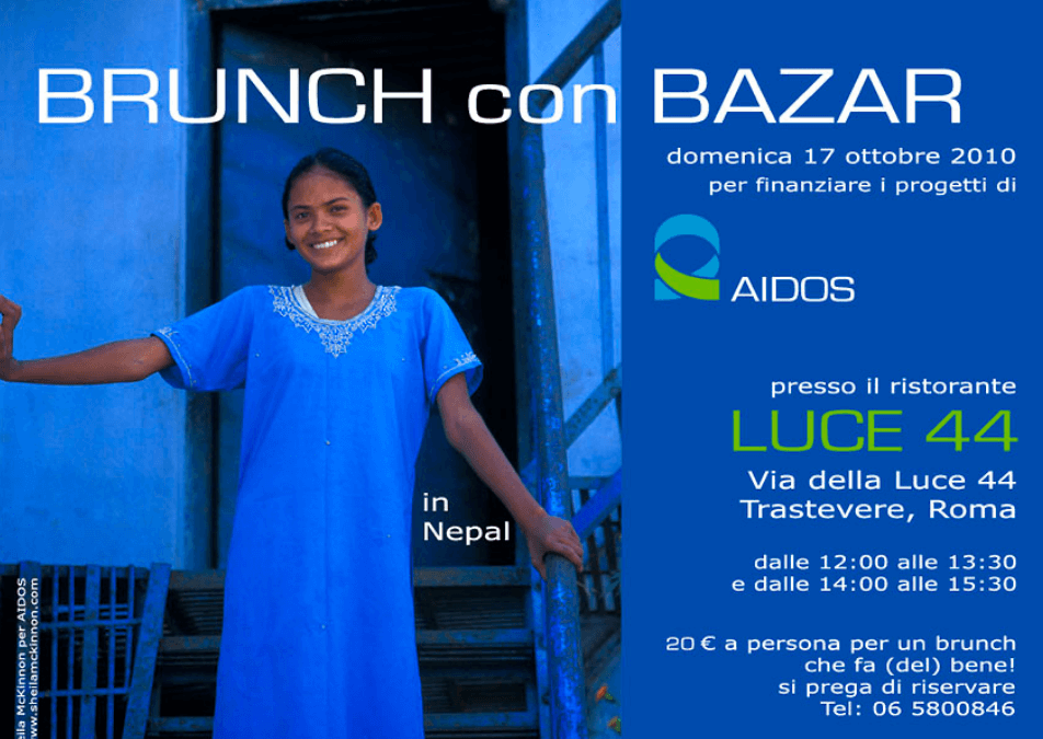 Brunch e Bazar per AIDOS