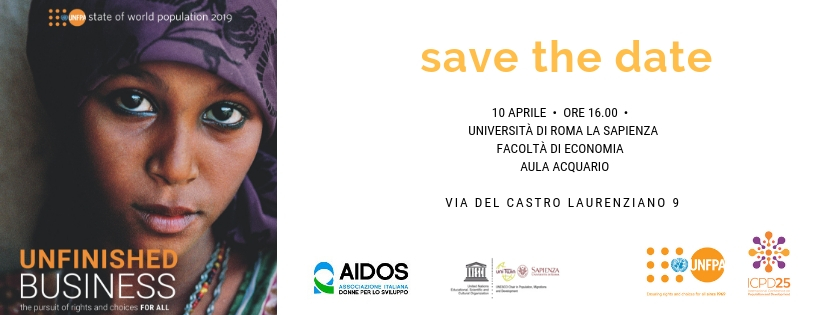 Lancio Rapporto UNFPA: Questioni in sospeso. Diritti e libertà di scelta per tutte le persone
