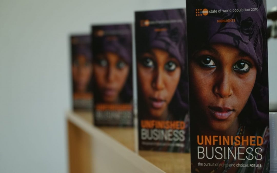 Rassegna stampa e foto lancio Rapporto Unfpa 2019 “Questioni in sospeso”.